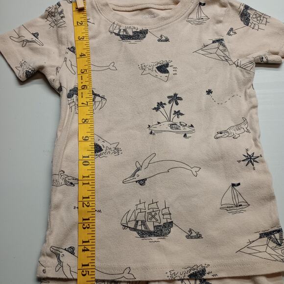 Carter’s Kids Pajama Set 5T Nautical Pirate Ocean Print - Picture 6 of 8